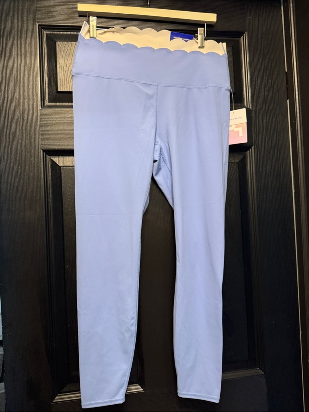 JoyLab Lavender Scalloped-Waist Leggings